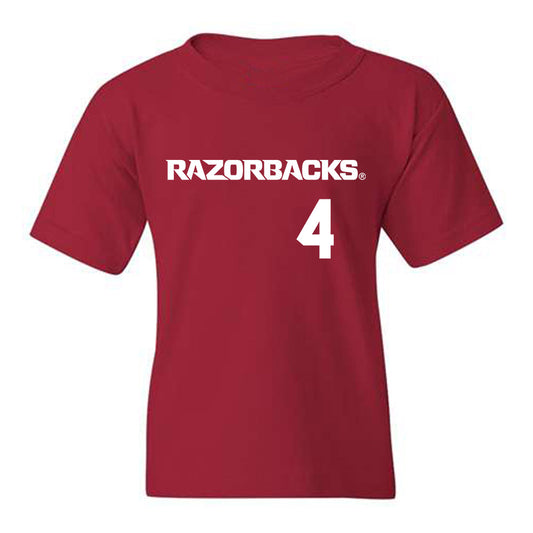 Arkansas - NCAA Softball : Reis Beuerlein - Youth T-Shirt Replica Shersey