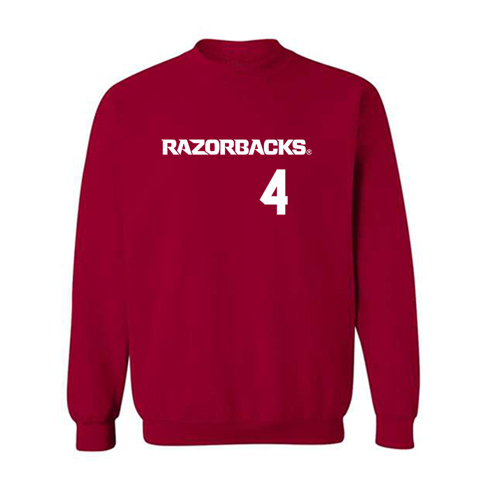 Arkansas - NCAA Softball : Reis Beuerlein - Crewneck Sweatshirt Replica Shersey