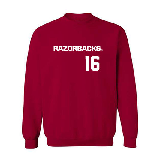 Arkansas - NCAA Softball : Carlee Ratcliff - Crewneck Sweatshirt Replica Shersey