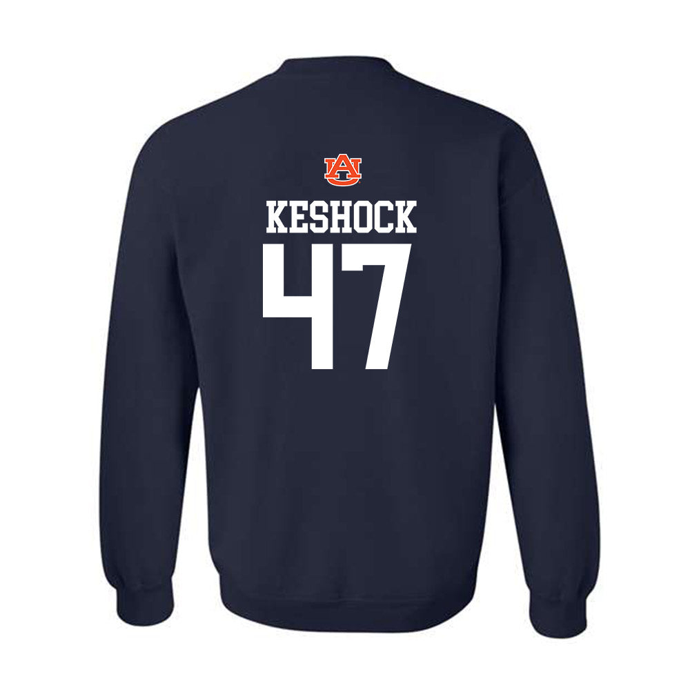 Auburn - NCAA Baseball : Cameron Keshock - Crewneck Sweatshirt Replica Shersey