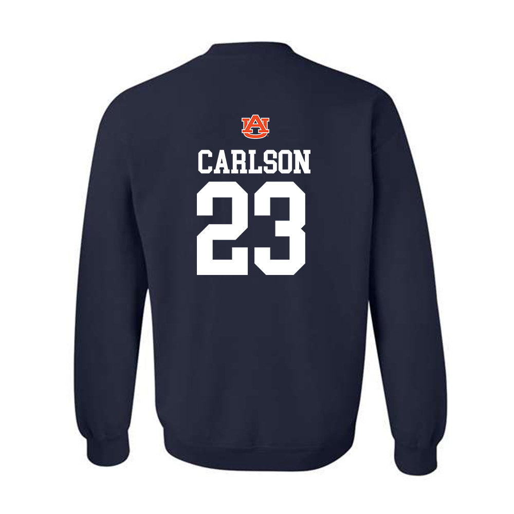 Auburn - NCAA Baseball : Parker Carlson - Crewneck Sweatshirt Replica Shersey