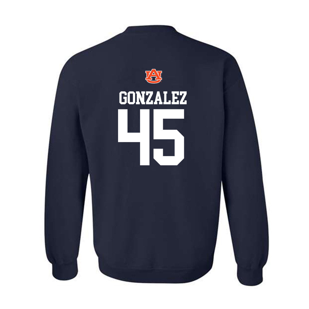 Auburn - NCAA Baseball : Joseph Gonzalez - Crewneck Sweatshirt Replica Shersey