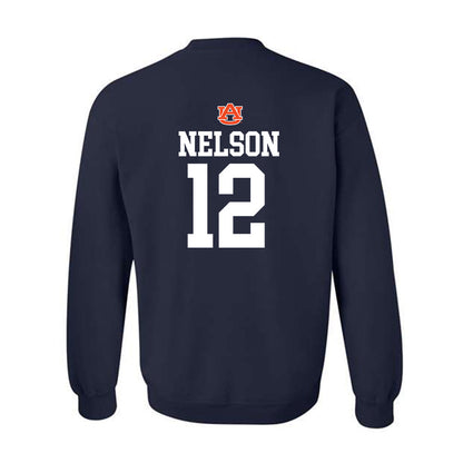 Auburn - NCAA Baseball : Drew Nelson - Crewneck Sweatshirt Replica Shersey