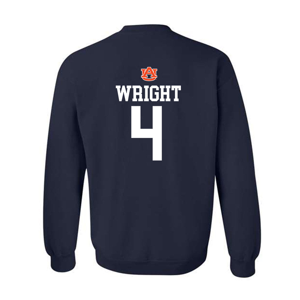 Auburn - NCAA Baseball : Carter Wright - Crewneck Sweatshirt Replica Shersey