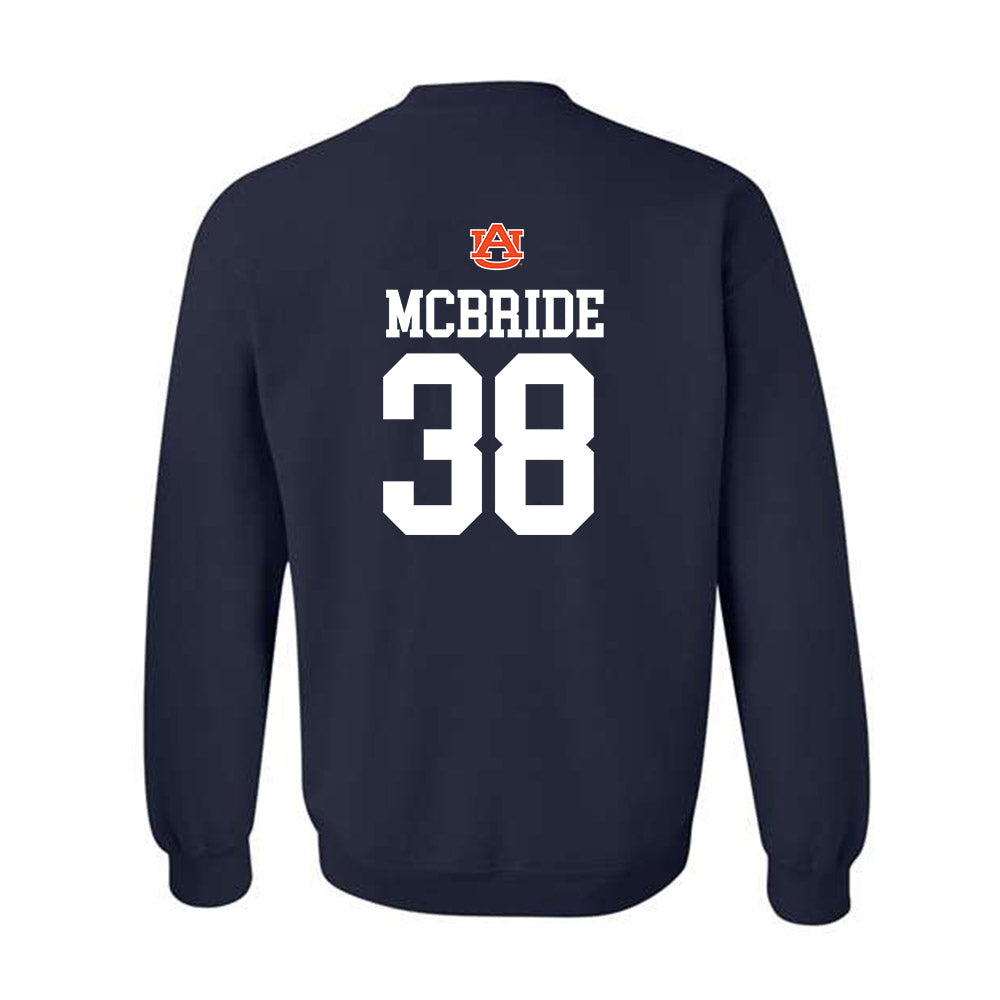 Auburn - NCAA Baseball : Conner McBride - Crewneck Sweatshirt Replica Shersey