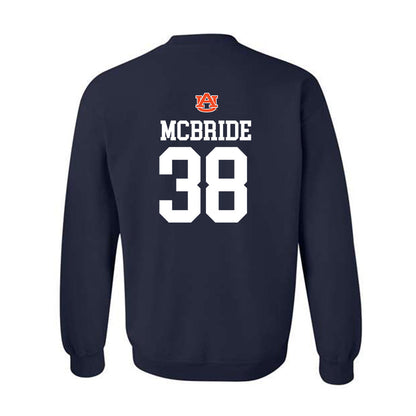 Auburn - NCAA Baseball : Conner McBride - Crewneck Sweatshirt Replica Shersey