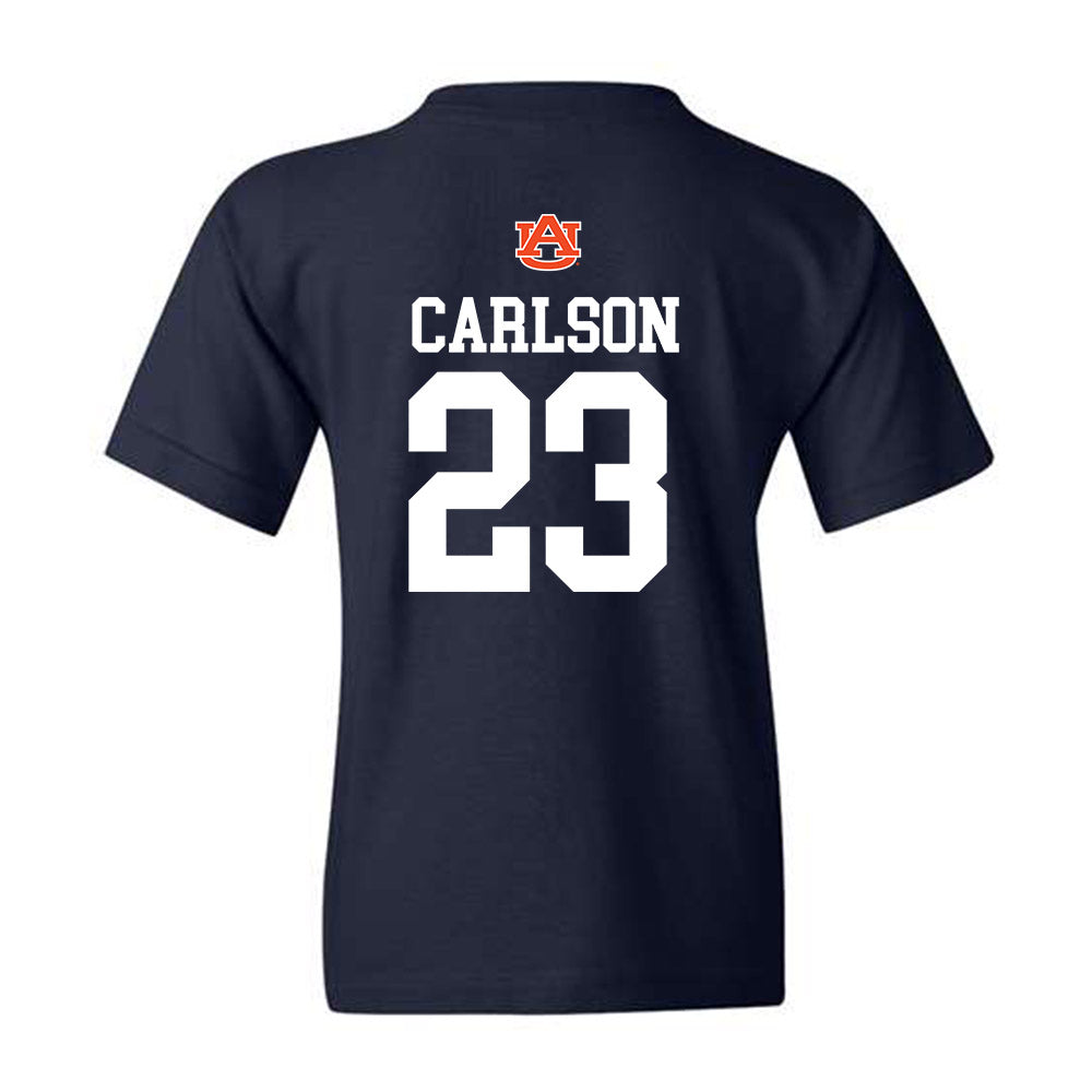 Auburn - NCAA Baseball : Parker Carlson - Youth T-Shirt Replica Shersey