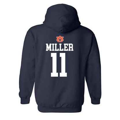 Auburn - NCAA Baseball : Gavin Miller - Hooded Sweatshirt Replica Shersey