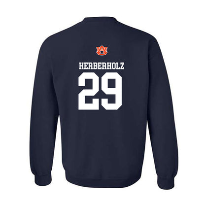 Auburn - NCAA Baseball : Christian Herberholz - Crewneck Sweatshirt Replica Shersey