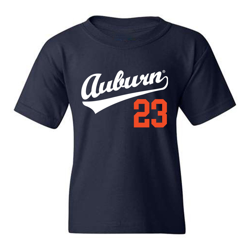 Auburn - NCAA Baseball : Parker Carlson - Youth T-Shirt Replica Shersey