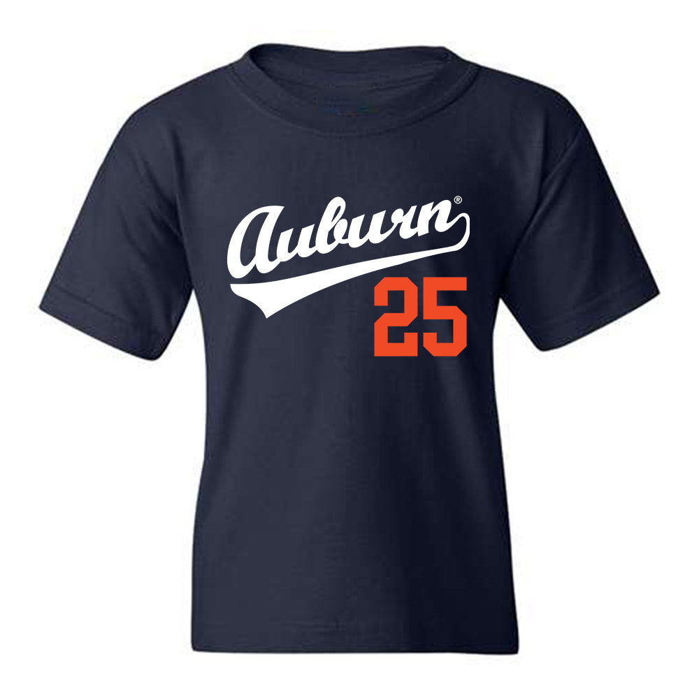 Auburn - NCAA Baseball : Tanner Bauman - Youth T-Shirt Replica Shersey