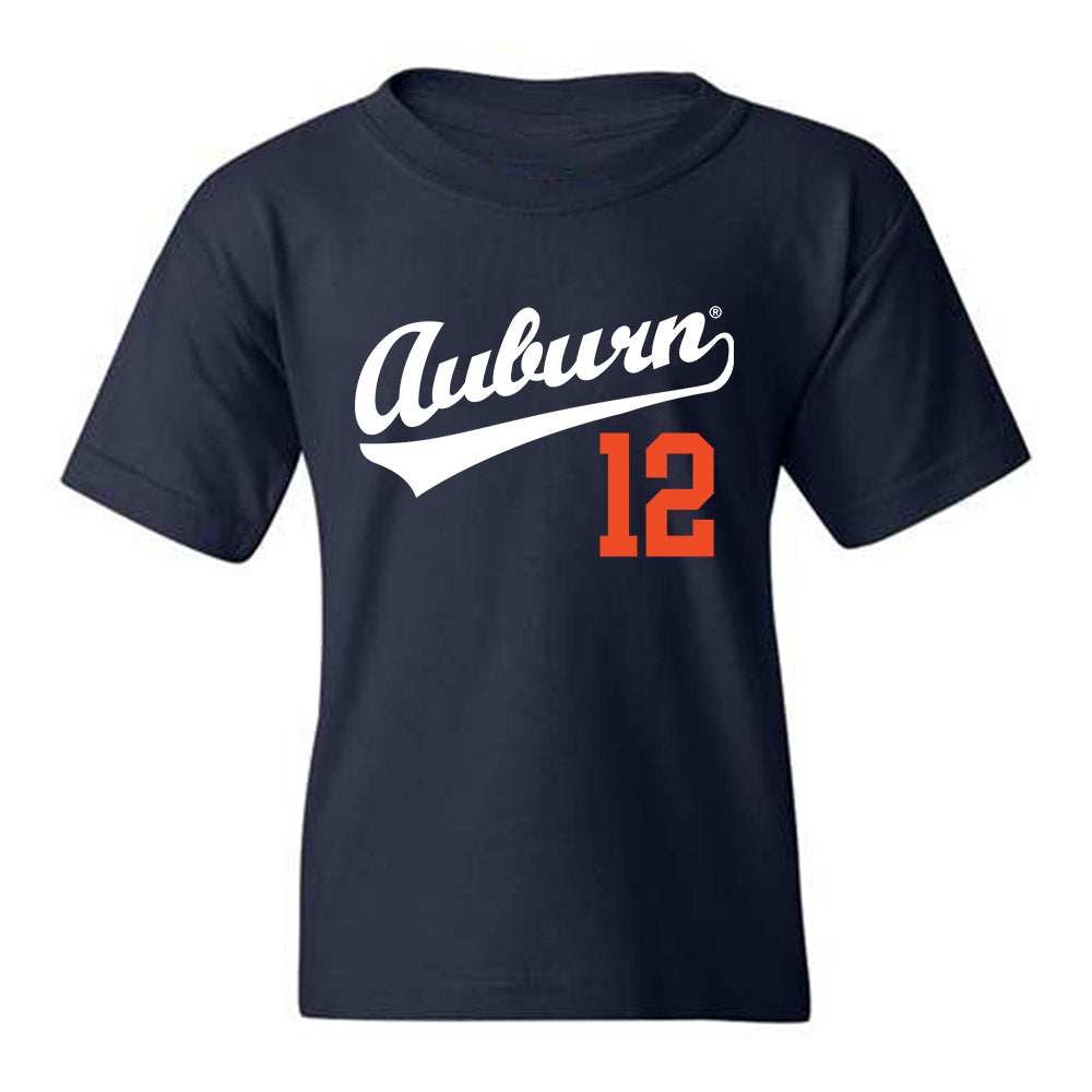 Auburn - NCAA Baseball : Drew Nelson - Youth T-Shirt Replica Shersey