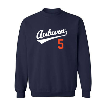 Auburn - NCAA Baseball : Javon Hernandez - Crewneck Sweatshirt Replica Shersey