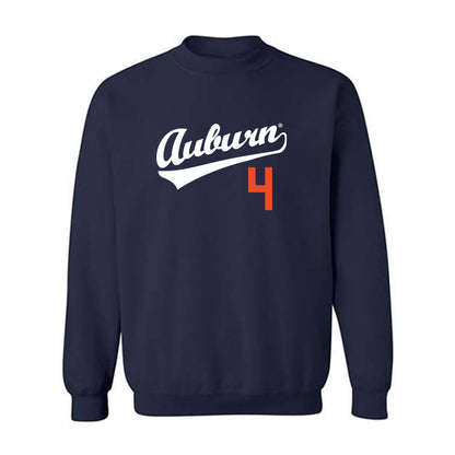 Auburn - NCAA Baseball : Carter Wright - Crewneck Sweatshirt Replica Shersey