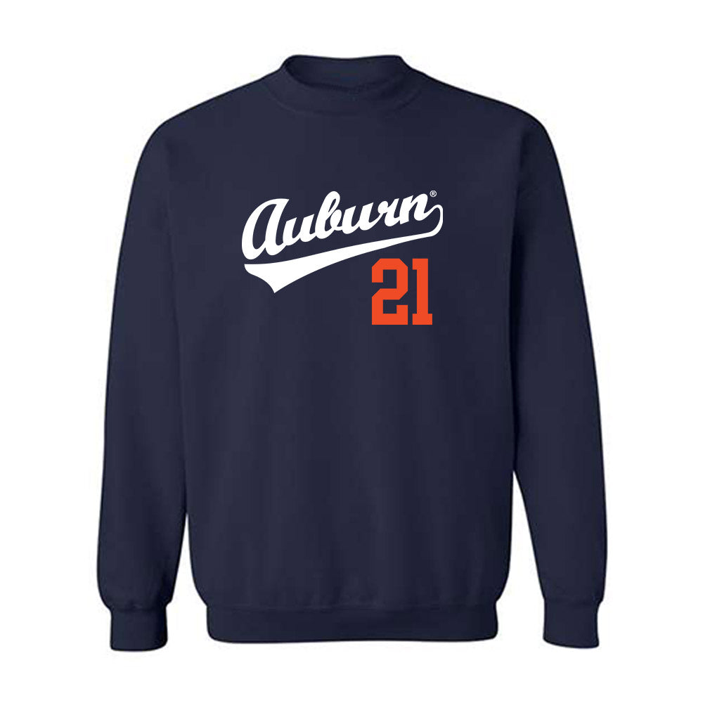 Auburn - NCAA Baseball : Mason Maners - Crewneck Sweatshirt Replica Shersey