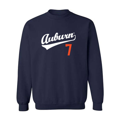 Auburn - NCAA Baseball : Deric Fabian - Crewneck Sweatshirt Replica Shersey