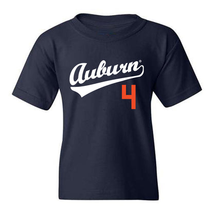 Auburn - NCAA Baseball : Carter Wright - Youth T-Shirt Replica Shersey