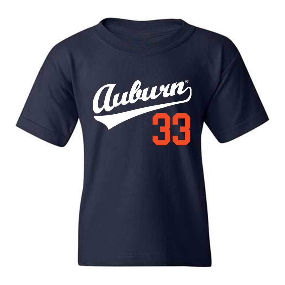 Auburn - NCAA Baseball : Will Cannon - Youth T-Shirt Replica Shersey