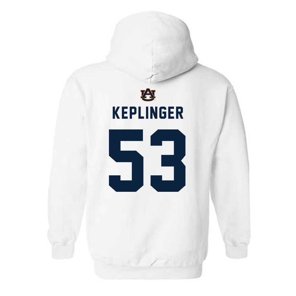 Auburn - NCAA Baseball : Konner Keplinger - Hooded Sweatshirt Replica Shersey