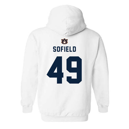 Auburn - NCAA Baseball : Drew Sofield - Hooded Sweatshirt Replica Shersey