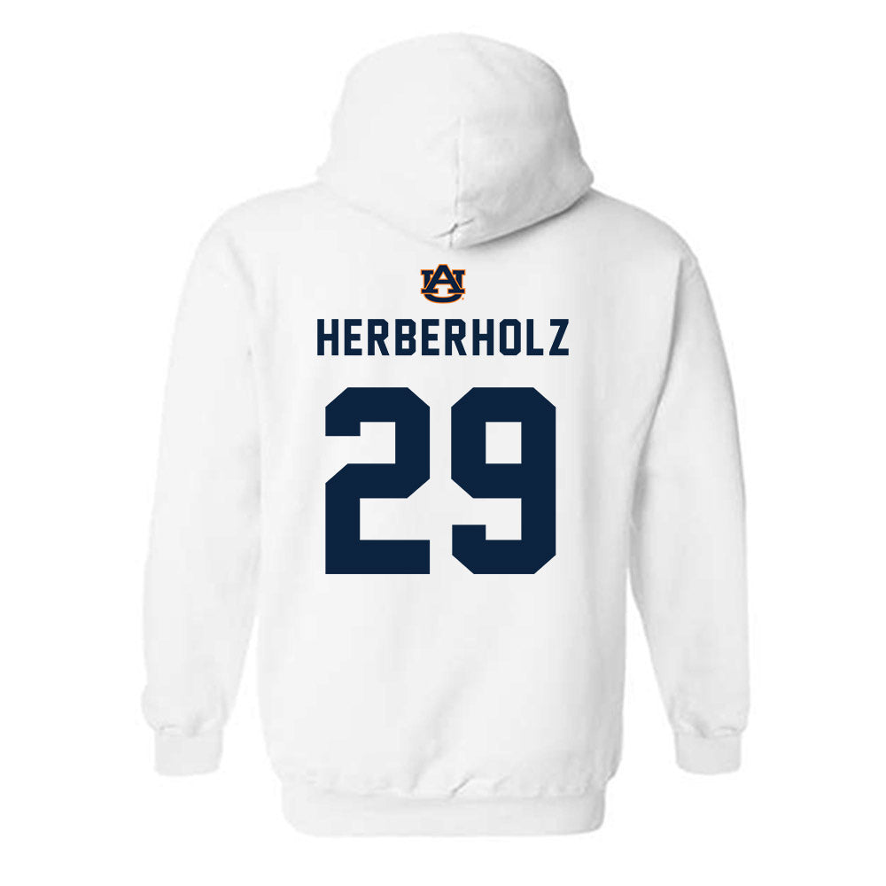 Auburn - NCAA Baseball : Christian Herberholz - Hooded Sweatshirt Replica Shersey