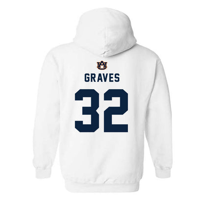 Auburn - NCAA Baseball : Griffin Graves - Hooded Sweatshirt Replica Shersey