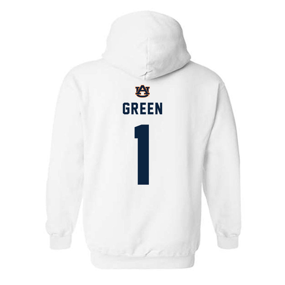 Auburn - NCAA Baseball : Caden Green - Hooded Sweatshirt Replica Shersey