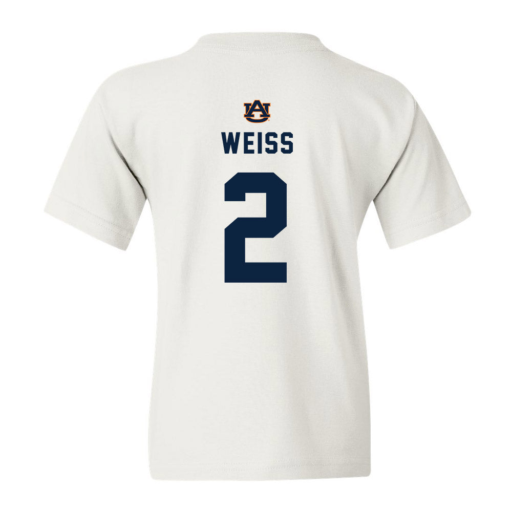 Auburn - NCAA Baseball : Cooper Weiss - Youth T-Shirt Replica Shersey