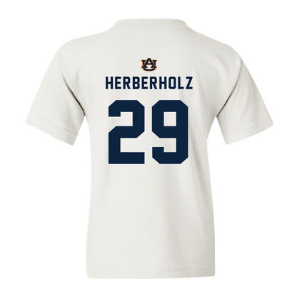 Auburn - NCAA Baseball : Christian Herberholz - Youth T-Shirt Replica Shersey