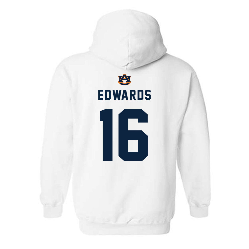 Auburn - NCAA Baseball : Cole Edwards - Hooded Sweatshirt Replica Shersey