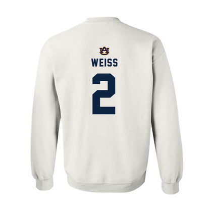 Auburn - NCAA Baseball : Cooper Weiss - Crewneck Sweatshirt Replica Shersey