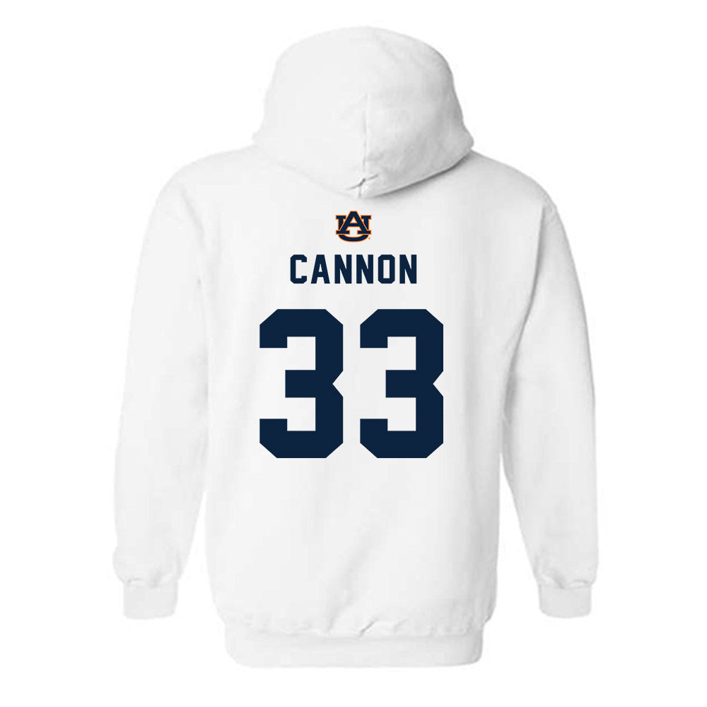 Auburn - NCAA Baseball : Will Cannon - Hooded Sweatshirt Replica Shersey