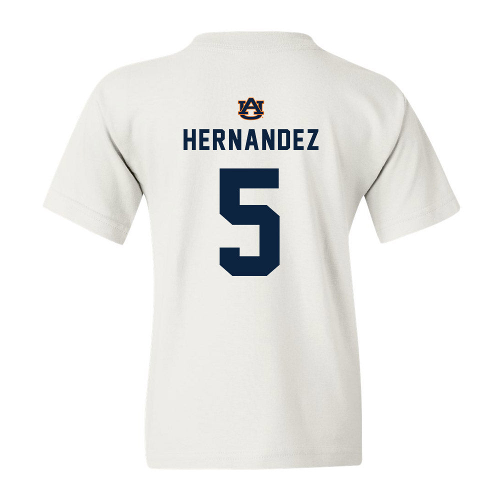 Auburn - NCAA Baseball : Javon Hernandez - Youth T-Shirt Replica Shersey