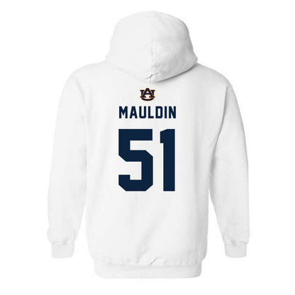 Auburn - NCAA Baseball : Ty Mauldin - Hooded Sweatshirt Replica Shersey