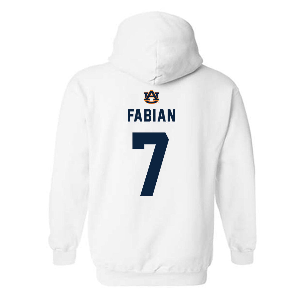 Auburn - NCAA Baseball : Deric Fabian - Hooded Sweatshirt Replica Shersey