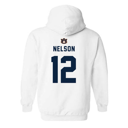 Auburn - NCAA Baseball : Drew Nelson - Hooded Sweatshirt Replica Shersey