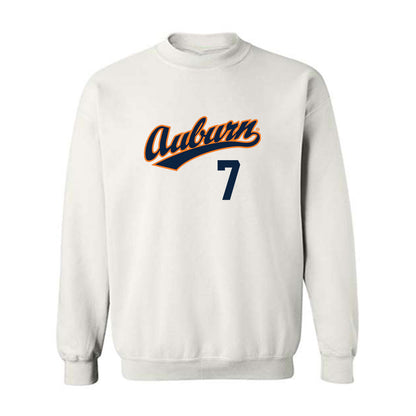 Auburn - NCAA Baseball : Deric Fabian - Crewneck Sweatshirt Replica Shersey