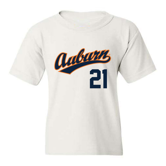 Auburn - NCAA Baseball : Mason Maners - Youth T-Shirt Replica Shersey