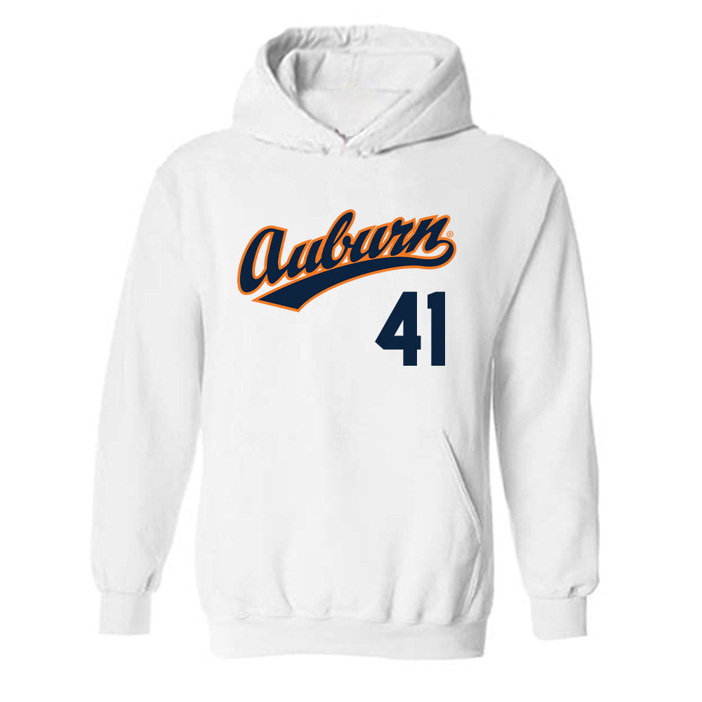 Auburn - NCAA Baseball : John Armstrong - Hooded Sweatshirt Replica Shersey