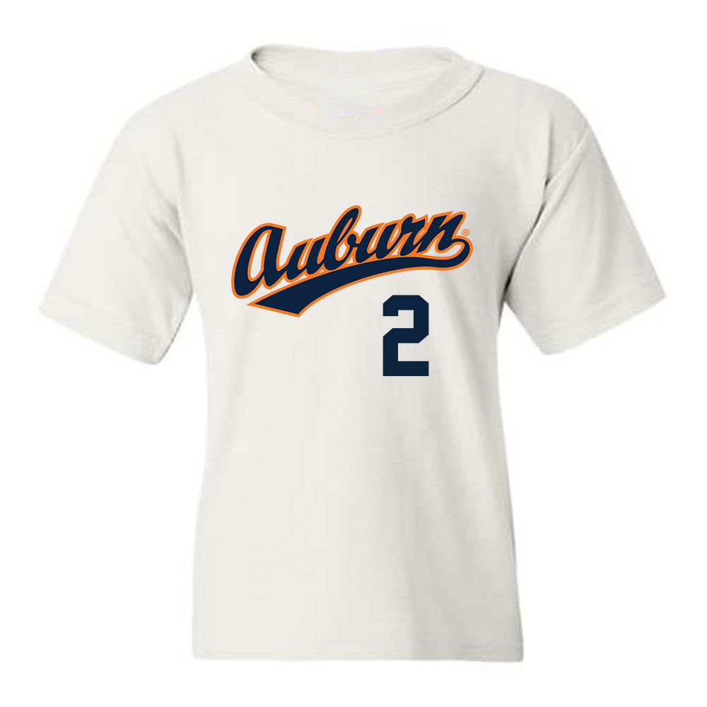 Auburn - NCAA Baseball : Cooper Weiss - Youth T-Shirt Replica Shersey