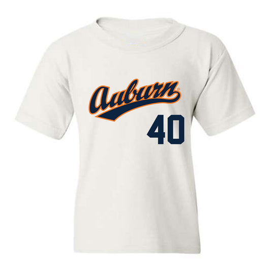 Auburn - NCAA Baseball : Cameron Tilly - Youth T-Shirt Replica Shersey