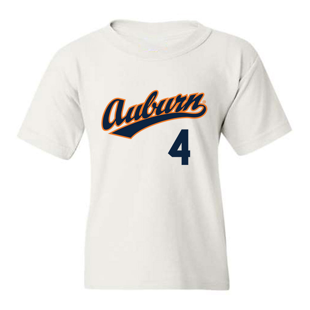 Auburn - NCAA Baseball : Carter Wright - Youth T-Shirt Replica Shersey