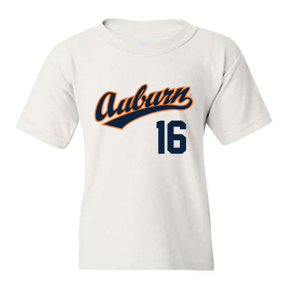 Auburn - NCAA Baseball : Cole Edwards - Youth T-Shirt Replica Shersey