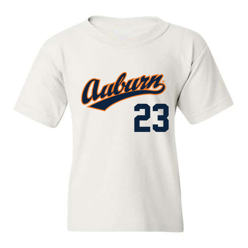 Auburn - NCAA Baseball : Parker Carlson - Youth T-Shirt Replica Shersey