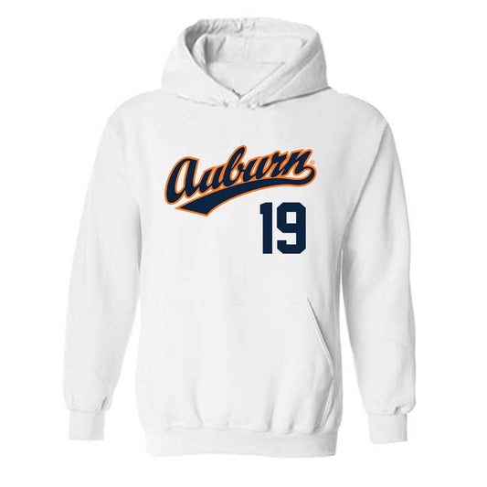 Auburn - NCAA Baseball : Christian Hall - Hooded Sweatshirt Replica Shersey