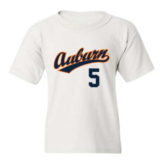 Auburn - NCAA Baseball : Javon Hernandez - Youth T-Shirt Replica Shersey