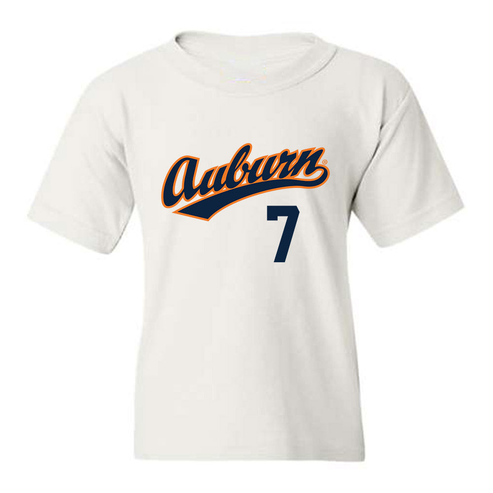 Auburn - NCAA Baseball : Deric Fabian - Youth T-Shirt Replica Shersey