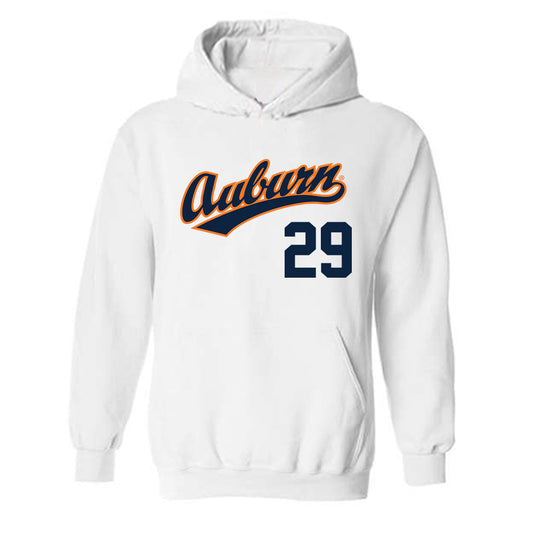 Auburn - NCAA Baseball : Christian Herberholz - Hooded Sweatshirt Replica Shersey