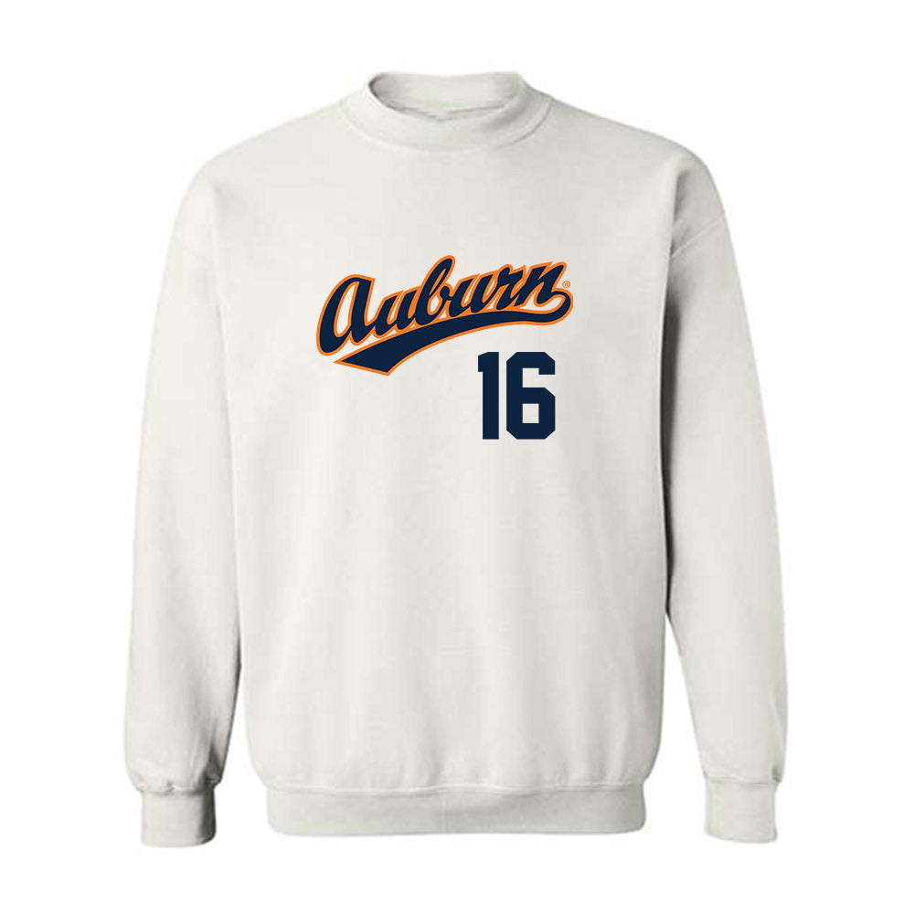 Auburn - NCAA Baseball : Cole Edwards - Crewneck Sweatshirt Replica Shersey