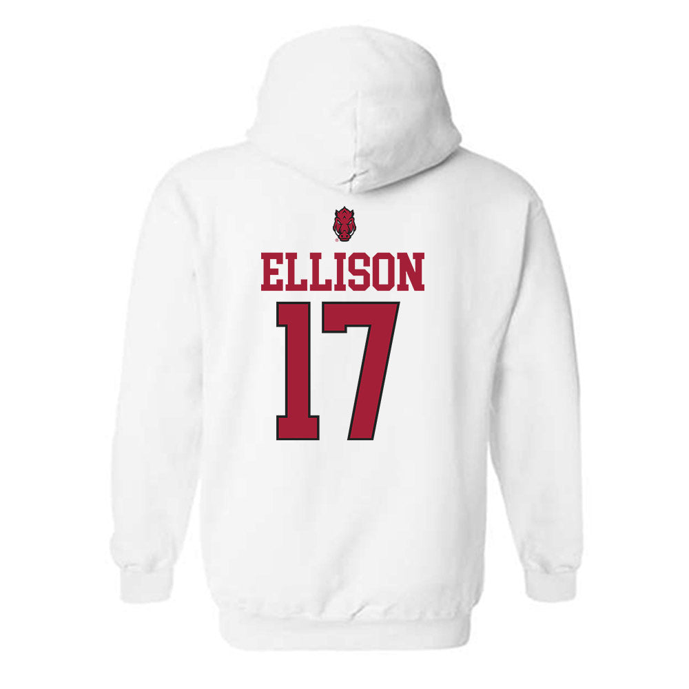 Arkansas - NCAA Women's Volleyball : Skylar Ellison Hooded Sweatshirt